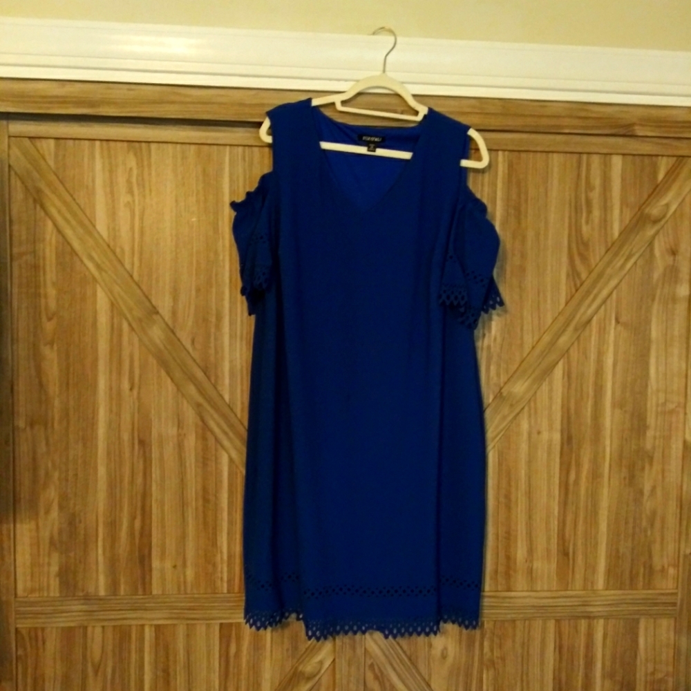 Size 2X Royal Blue Dressy Dress
